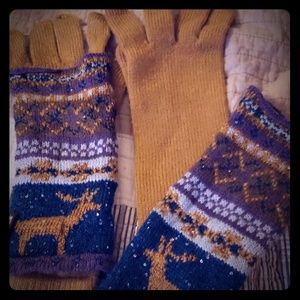 Muk Luks multi layer gloves NWOT